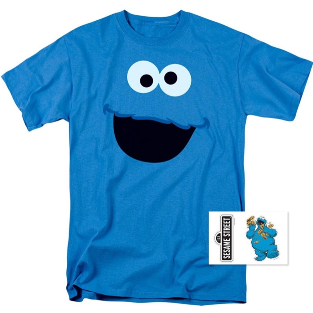 Sesame Street Character Face Adult T Shirt